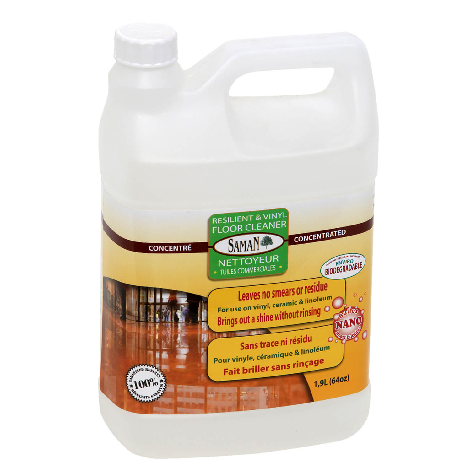 Commercial tile, ceramic and vinyl concentrated floor cleaner